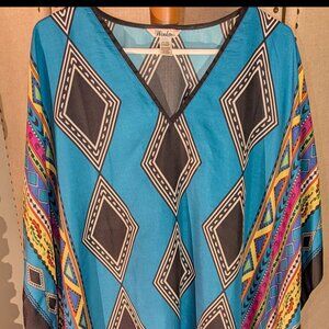 Winlar Geometric Tribal Kaftan - Mrs. Roper Style